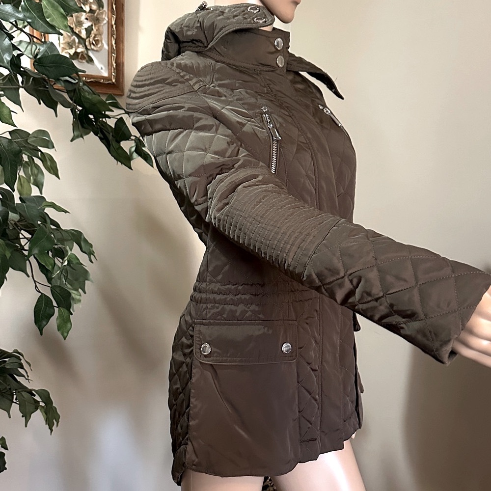 🌺SALE 🌺BCB GENERATION Quilted Hooded Women's Jacket - DARK OLIVE/XS